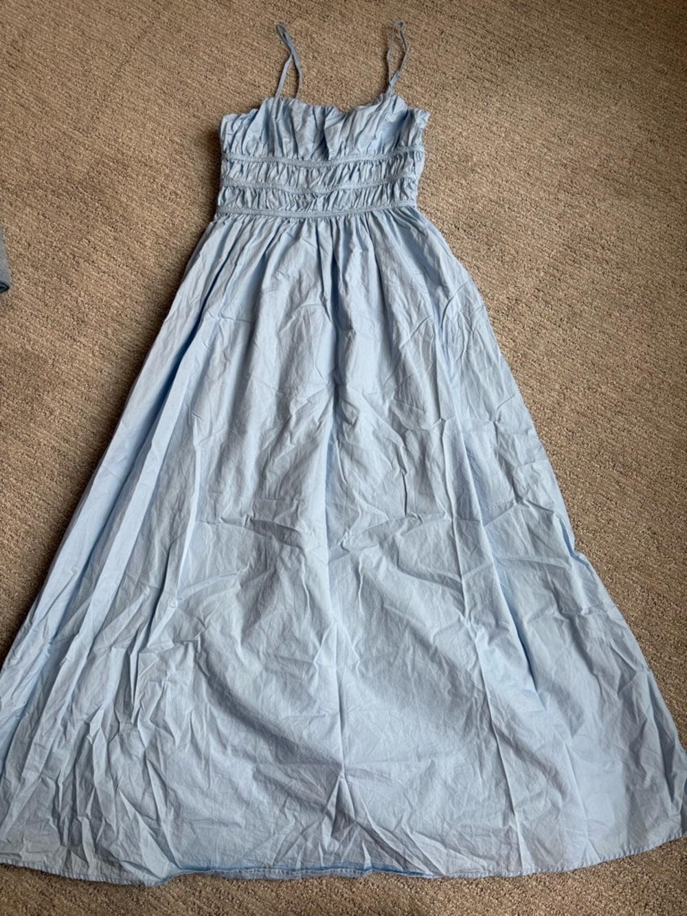 Altar'd State Powder Blue Strappy Dress